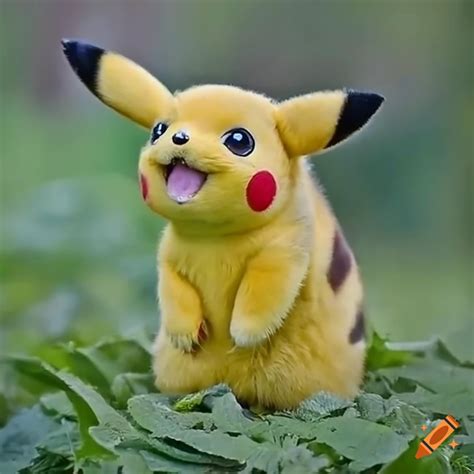 Hyper Realistic Photography Of A Realistic Pikachu