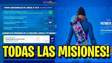 Como Completar Todas Las Misiones De Juega A Tu Manera En Fortnite