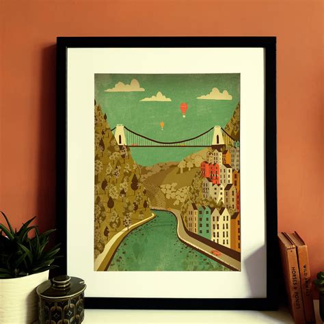 Clifton Suspension Bridge Bristol Art Print By Emy Lou Holmes The