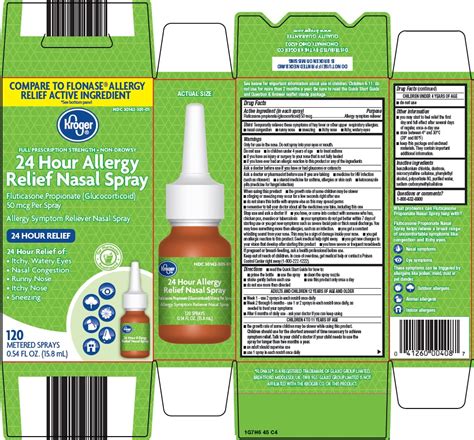 24 Hour Allergy Relief Nasal Fluticasone Propionate Spray Metered