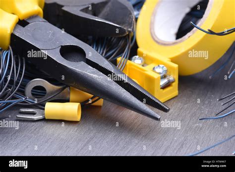 Electrical Installation Tools and Accessories Stock Photo - Alamy