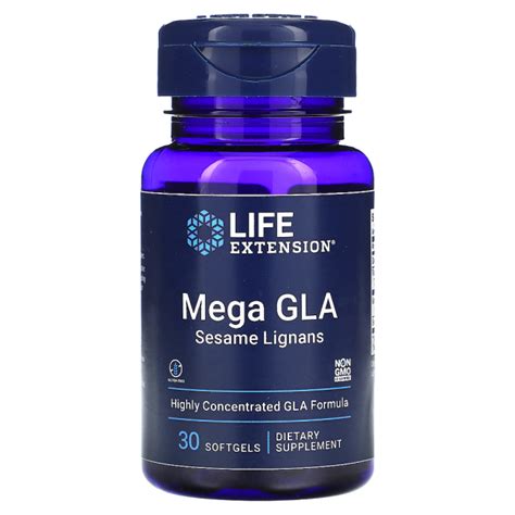 Lignanas De Gergelim Mega Gla Life Extension Apollo Suplementos