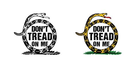 Dont Tread On Me Design Illustration Vector Art At Vecteezy