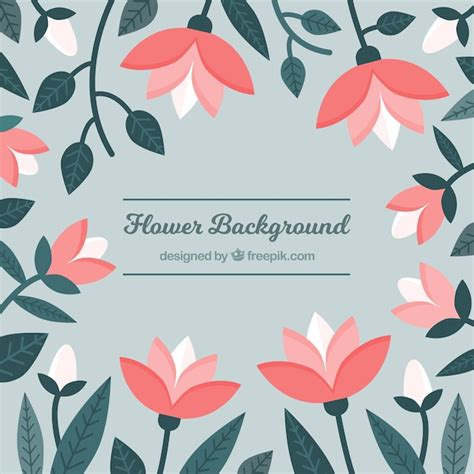 Free Vector | Simple floral background