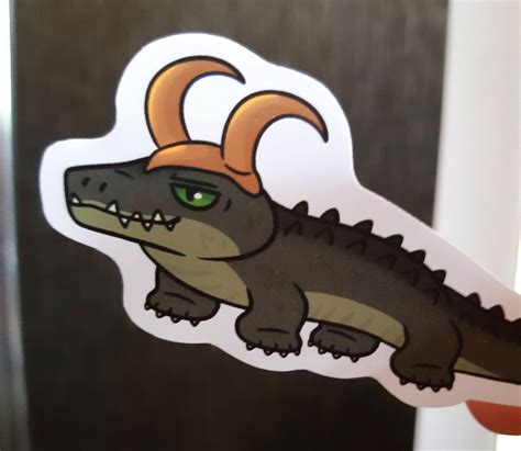 Marvel Alligator Loki Sticker Etsy