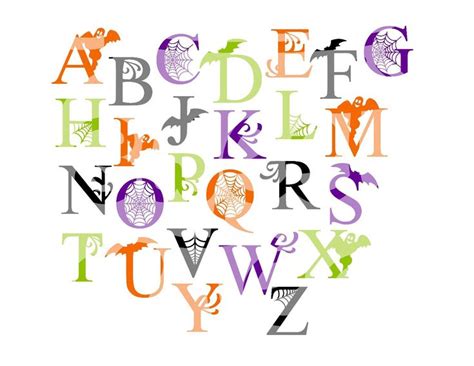 the letters are made up of different colors