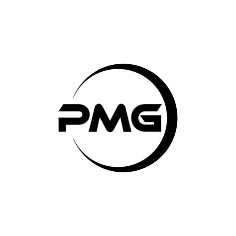 PMG letter logo design in illustration. Vector logo, calligraphy