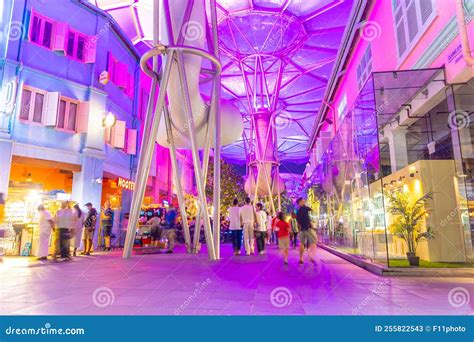 Streets Of Clarke Quay Historical Riverside Quay With Restaurants And