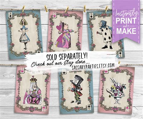 Mad Hatter Tea Party Poster Instant Download Bonkers Quote Etsy