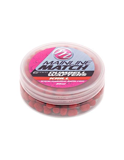 Mainline Match Dumbell Wafters Red Krill Mm