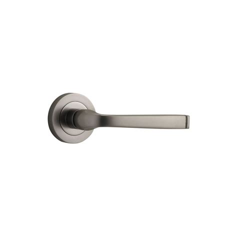 Iver Annecy Door Lever Handle On Round Rose ArchiPro AU