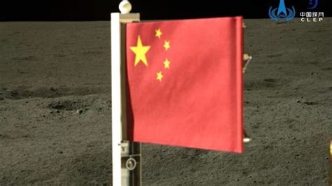 China's Chang'e 6 mission carried a stone flag to the moon's far side ...