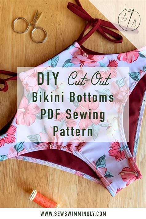 Diy High Waisted Bikini Bottoms Pdf Sewing Pattern Tutorial Artofit