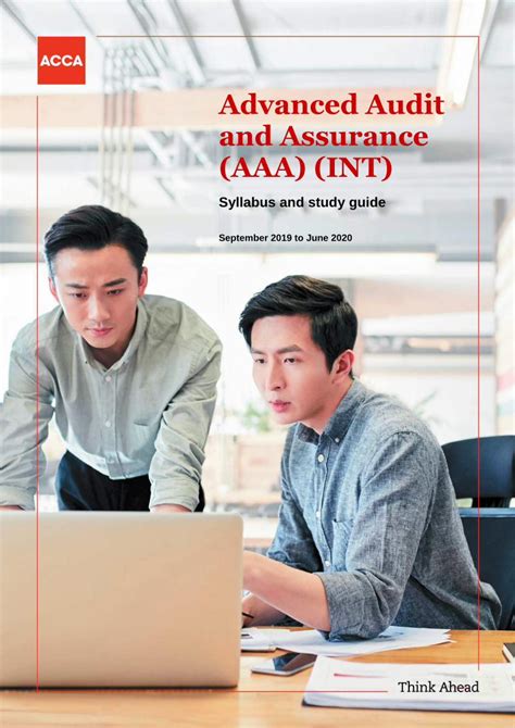 Pdf Advanced Audit And Assurance Aaa Int Advanced Audit And