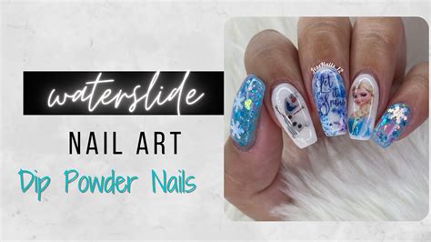 How To Apply Waterslide Decal Dip Powder Nail Art Mani Boss Poshy