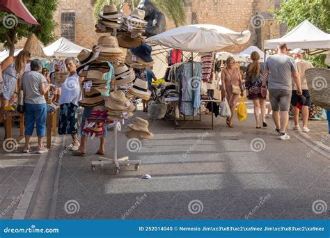 Weekly Street Market In Santanyi Editorial Image Image Of Craft