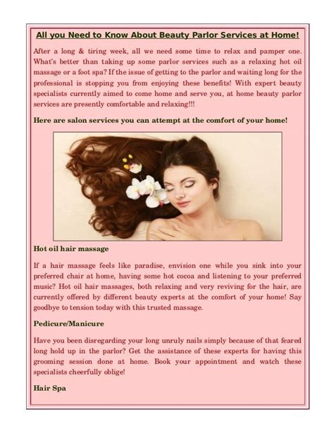 All you Need to Know About Beauty Parlor Services at Home