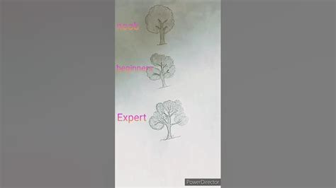 How To Draw Easy 3d Tree Art 🌲 Noob Vs Beginners And Expertdrawing