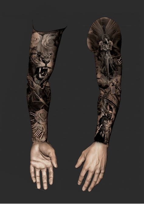 Samurai Tattoo Sleeve Viking Tattoo Sleeve Realistic Tattoo Sleeve