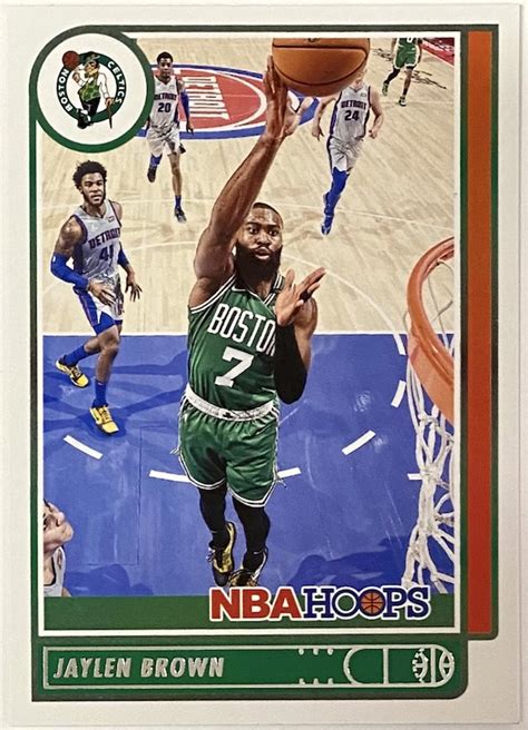 Jaylen Brown Panini Hoops Basketball Boston Celtics Card Kbk