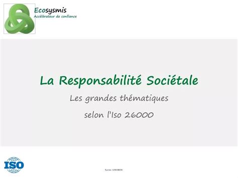 PPT La Responsabilité Sociétale PowerPoint Presentation free