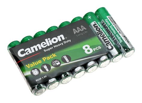 8er Pack Camelion Super Heavy Duty AAA Micro Batterie UM4 R03 1 5V