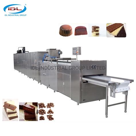 Automatic Chocolate Moulding Line For Making Chocolate Bars Tablets