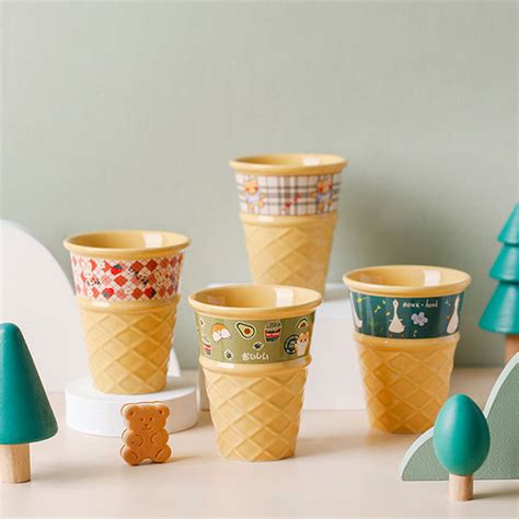 Ceramic Ice Cream Cone Cup - ApolloBox