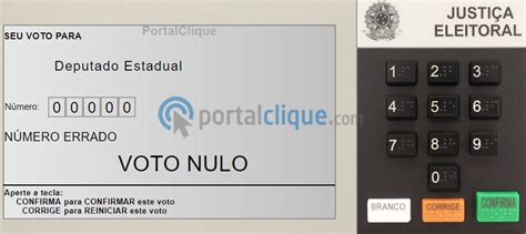 Como Votar Nulo Na Urna Eletrônica • Portal Clique