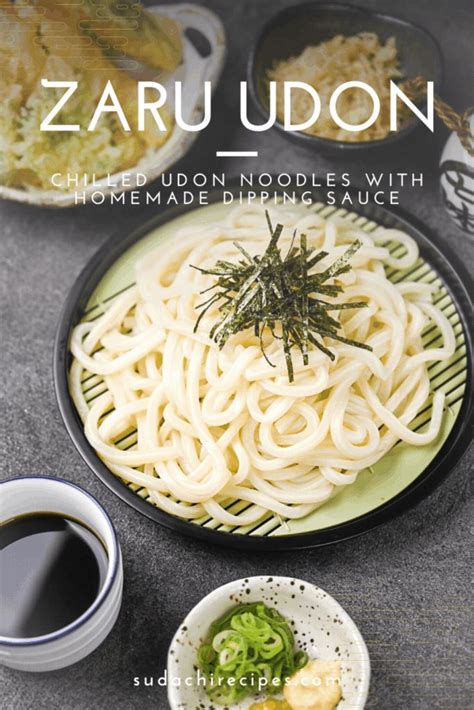 Zaru Udon Cold Udon With Homemade Dipping Sauce Recipe Recipes Udon Recipe Asian Recipes