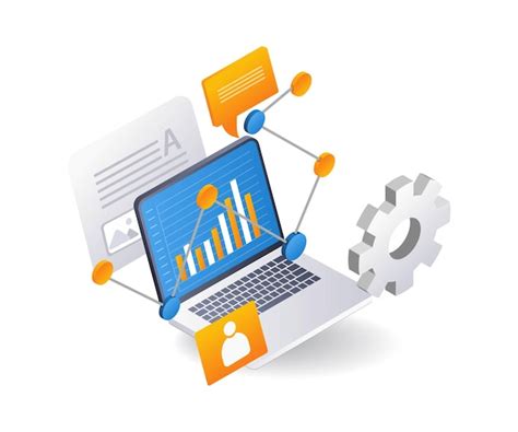 Premium Vector Business Development Analyst Data Process Flat