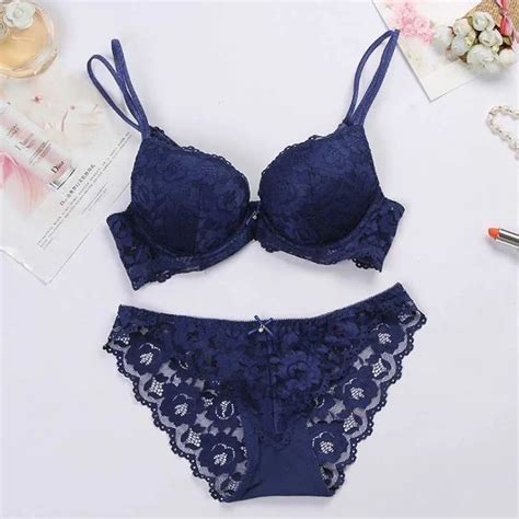Net Lace Padded Pushup Underwired Lingerie Bra Panty Set At Rs 290 Set