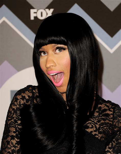 Nicki Minaj Steps Out In Black Lace Dress And Looks Normal...Again ...