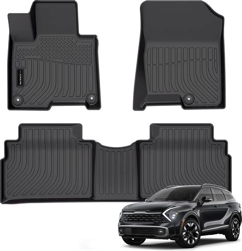 Auxko All Weather Floor Mats Fit For Kia Sportage 2023 2024 2025 Plug In Hybrid Tpe