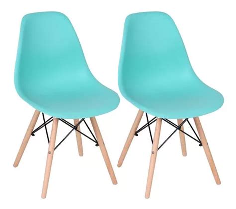 Kit 2 Cadeiras Charles Eames Cozinha Wood Eiffel Dsw Av Cor Da Estrutura Da Cadeira Nude