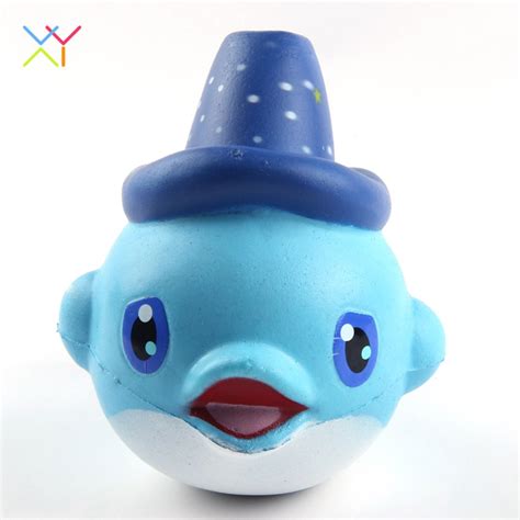 Soft Slow Rising Kawaii Squeeze Cute Dolphin Stretchy Squishy Toy