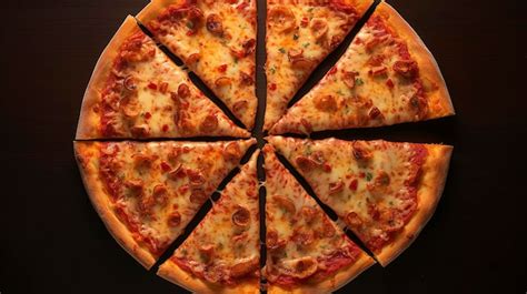 Premium AI Image | Pizza Slices Arranged in a Circle