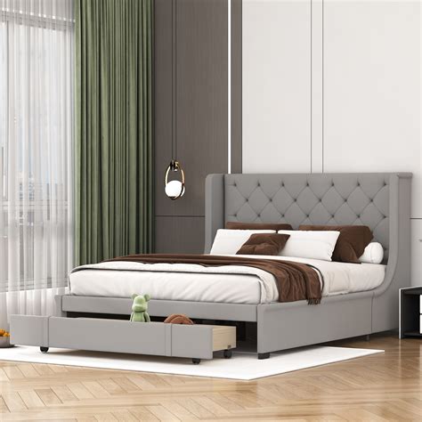 House of Hampton® Tadley Queen Upholstered Storage Bed | Wayfair