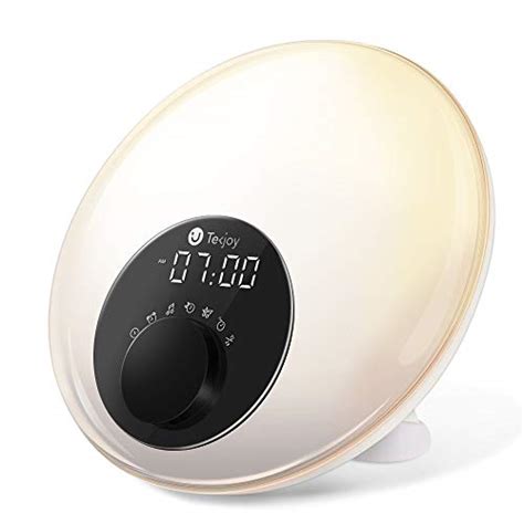 Tekjoy Wake Up Light Sunrise Alarm Clock Led Digital Wakeup Alarm With Sunrise And Sunset