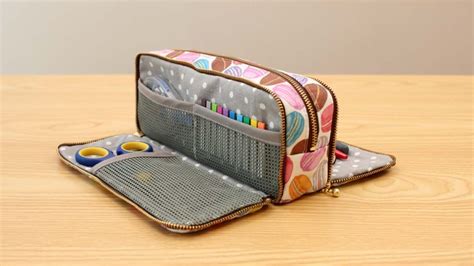 Diy Triple Zipper Pencil Case Diy Pouch And Bag With Sewingtimes