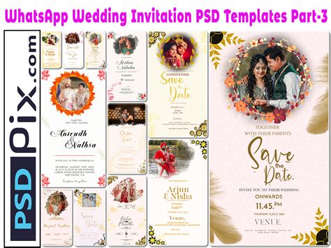 Whatsapp Wedding Invitation Psd Templates Part Psdpix Psdpix