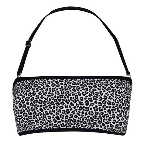 High Quality And Perfectly Designed MICHAEL Michael Kors MMK Bandeau Bikini Top Leopard