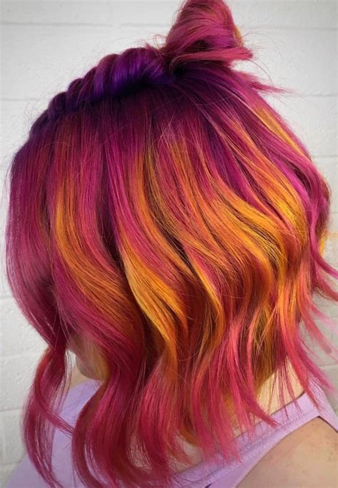 40 Awesome Color Hairstyles Ideas For You Frisuren Perfekte