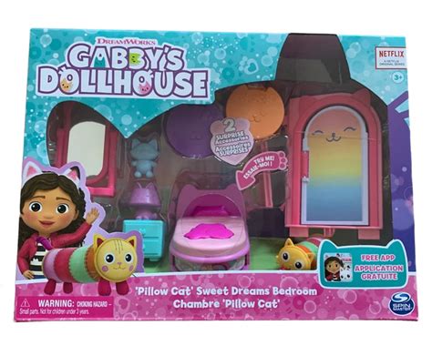 dreamworks gabbys dollhouse pillow cats sweet dreams bedroom