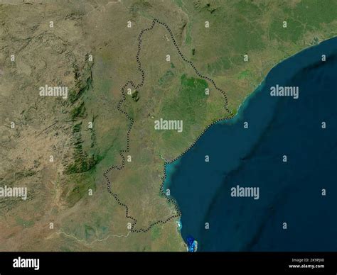 sofala province  mozambique high resolution satellite map stock