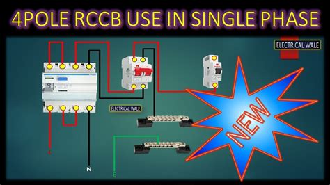 How To Use 4pole Elcb In Single Phase Three Phase Rccb Elcb