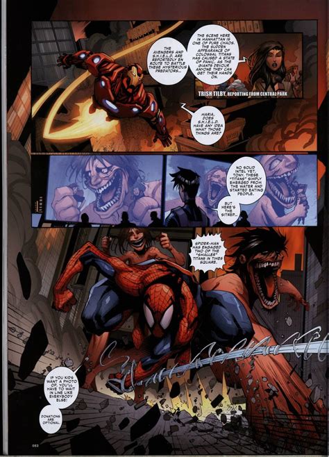 The Amazing Spider Man And His Friends Are Fighting In This Page From