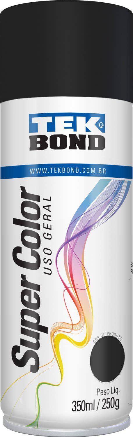 Tinta Spray Preto Fosco Uso Geral Ml G Tekbond Loja Brafer