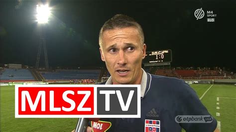 Edzői értékelés a Videoton FC DVSC TEVA mérkőzésen YouTube