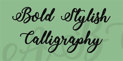 Download Bold Stylish Calligraphy font | fontsme.com